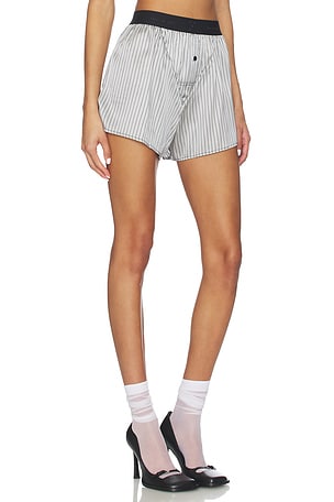 fleur du mal Unisex Boxer Short in Grey. Size XS. Also