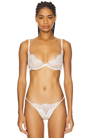 x Galia Lahav Beaded Iris Lace Unlined Demi Bra fleur du mal