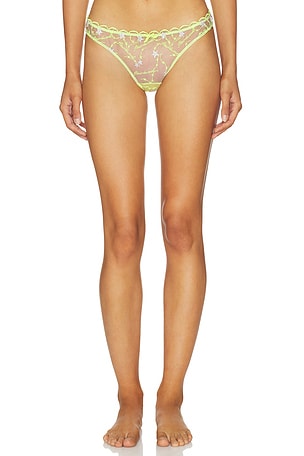 Etoile Embroidered Thong fleur du mal