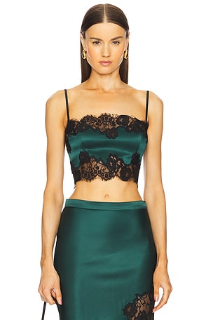 TOP BANDEAU SILK AND LACE fleur du mal