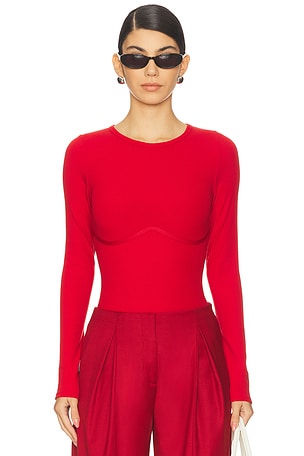 Hourglass Rib Longsleeve Bodysuit fleur du mal