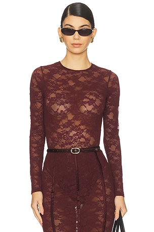 Le Stretch Long Sleeve Bodysuit fleur du mal
