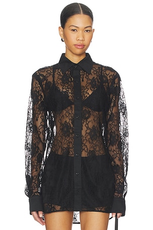 Juliet Lace Button Down fleur du mal