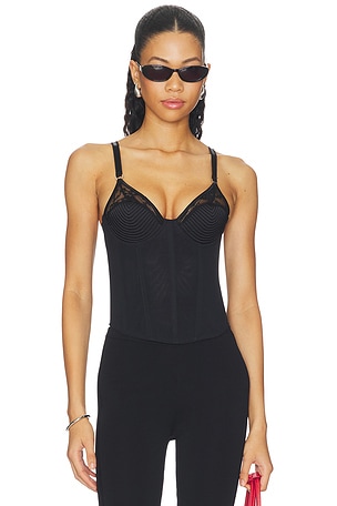 Topstitch Bebe Bra Bustier Top fleur du mal