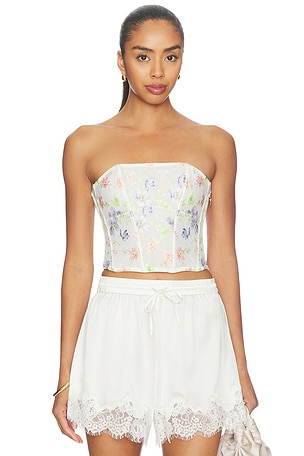 ELAR EMRBOIDERY CORSET トップ fleur du mal