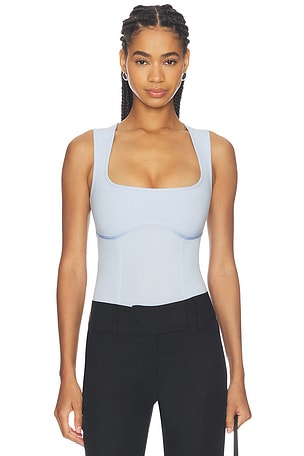 Organic Cotton Scoop Neck Bodysuit fleur du mal