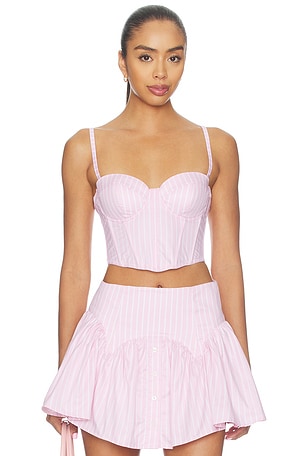 Poplin Cropped Hamptons Bustier fleur du mal