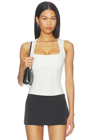 Organic Cotton Scoop Neck Bodysuit fleur du mal