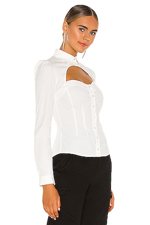 fleur du mal Bella Shirt in Ivory
