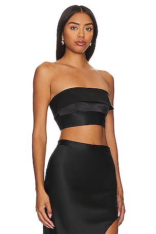fleur du mal Strapless Top in Black