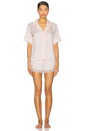 Flora Nikrooz Selena Short Set in Pink. Size XS. Also