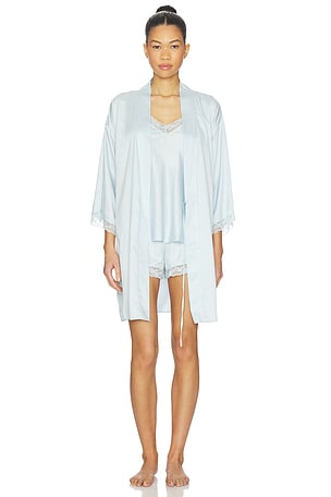 Sonia Wrap & Cami Set With Lace Flora Nikrooz