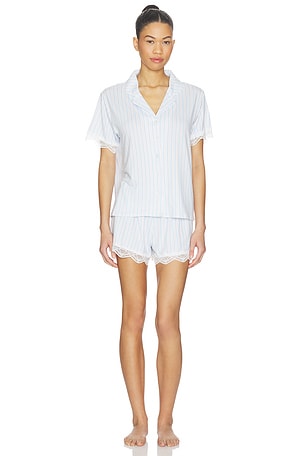 Luna Notch Pajama Set Flora Nikrooz