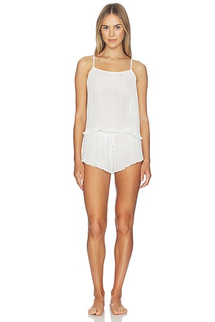 Karina Solid Chiffon Cami Short Set Flora Nikrooz