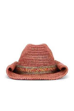 Skyler Crochet Raffia Cowboy Hat florabella