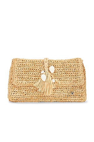 Chastanet Crochet Raffia Clutch florabella