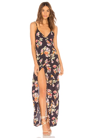 FLYNN SKYE Wrap Around Dress in Pastel Blooms | REVOLVE