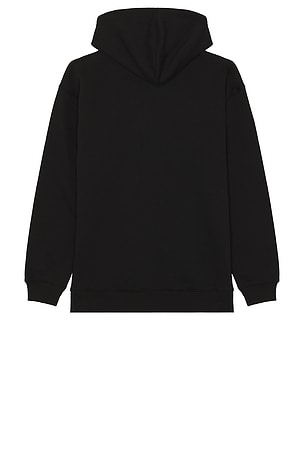 FORMER Puncture Satin Hoodie in Black