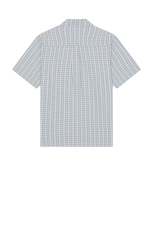 FORMER Manners Check Short Sleeve Shirt in Blue