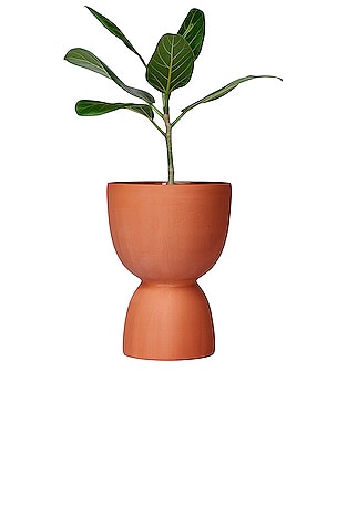 Franca NYC Medium Stacked Planter in Brown