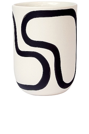 Franca NYC Coffee Cup in in Black, White