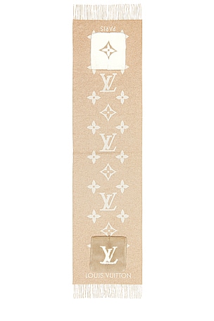 FWRD Renew Louis Vuitton Echarpe Scarf in Beige