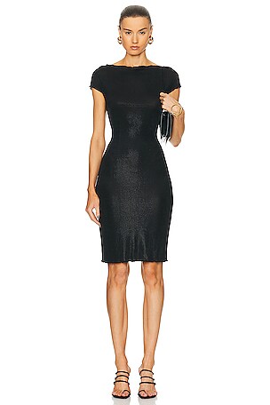 Fendi Short Sleeve Midi Dress