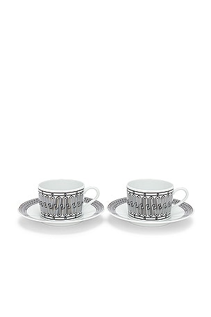 Hermes Mosaique Cup And Saucer Set of 2 FWRD Renew