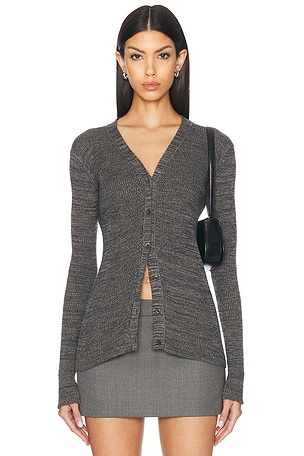 Prada Ribbed Knit Cardigan FWRD Renew