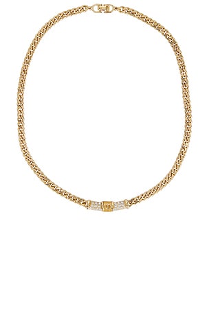 Dior Rhinestone Bar Necklace FWRD Renew