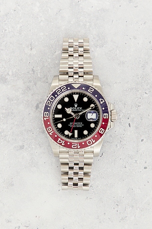 FWRD Renew Rolex GMT-Master II Steel Pepsi Bezel Automatic Dial Watch in Metallic Silver