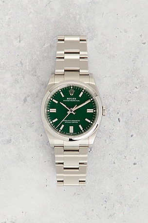 FWRD Renew Rolex Oyster Perpetual 36 Automatic Watch in Metallic Silver