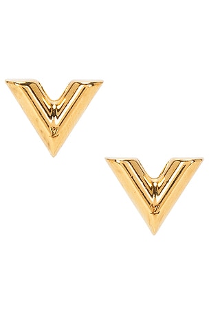 Louis Vuitton Essential V Earrings FWRD Renew