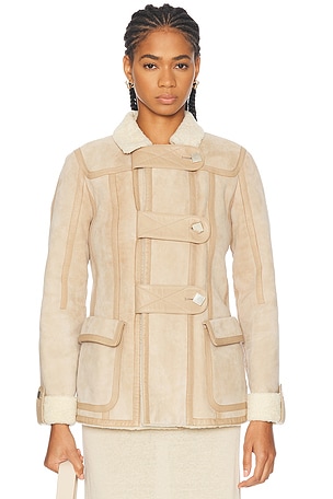 Louis Vuitton Mouton Coat FWRD Renew