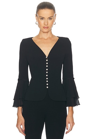 Escada Ruffle Blouse FWRD Renew