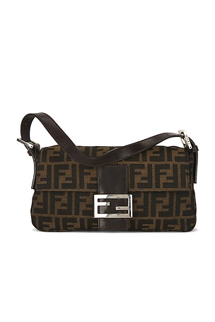 Fendi Zucca Baguette Shoulder Bag FWRD Renew
