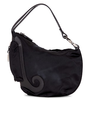 Fendi Satin Oyster Shoulder Bag FWRD Renew