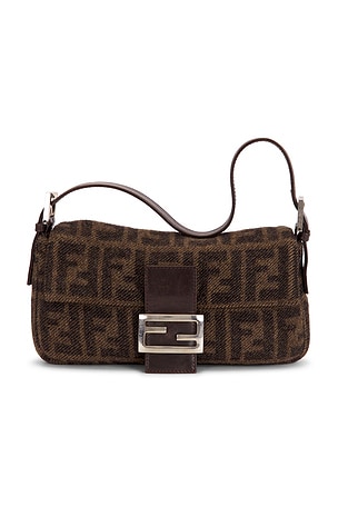 Fendi Zucca Baguette Shoulder Bag FWRD Renew
