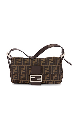 Fendi Zucca Baguette Shoulder Bag FWRD Renew