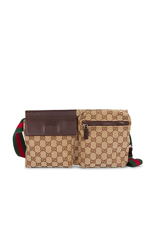 Gucci Vintage Double Pocket Belt Bag FWRD Renew