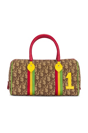 Dior Vintage Trotter Rasta Boston Bag FWRD Renew