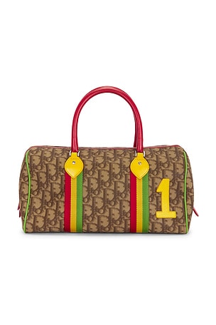 Dior Vintage Trotter Rasta Boston Bag FWRD Renew