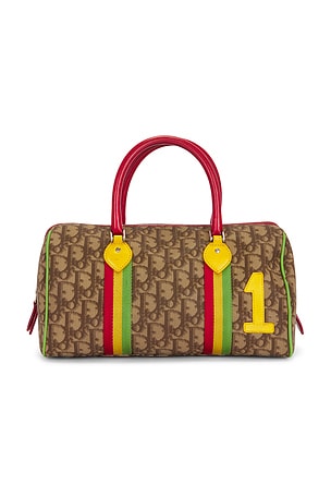 Dior Vintage Trotter Rasta Boston Bag FWRD Renew