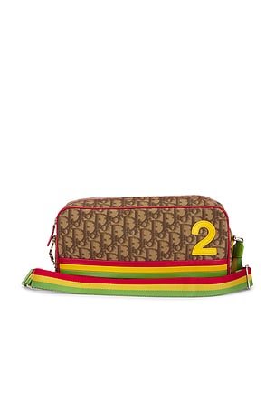Dior Vintage Trotter Rasta Messenger Bag FWRD Renew
