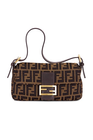 Fendi Zucca Baguette Shoulder Bag FWRD Renew