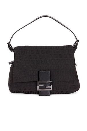 Fendi Zucchino Mama Baguette Shoulder Bag FWRD Renew