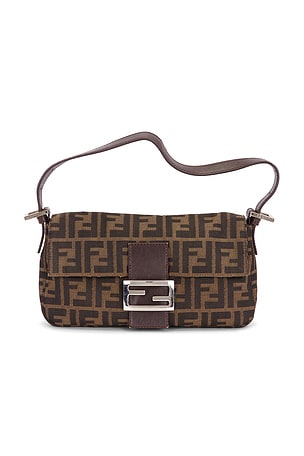 Fendi Zucca Baguette Shoulder Bag FWRD Renew