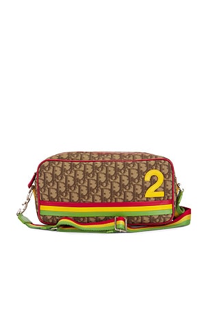 Dior Vintage Trotter Rasta Messenger Bag FWRD Renew