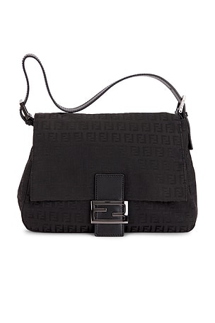 Fendi Zucchino Mama Baguette Shoulder Bag FWRD Renew