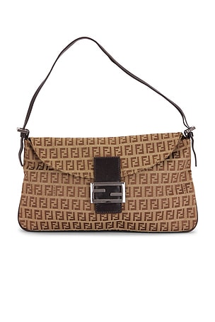 Fendi Zucchino Baguette Shoulder Bag FWRD Renew